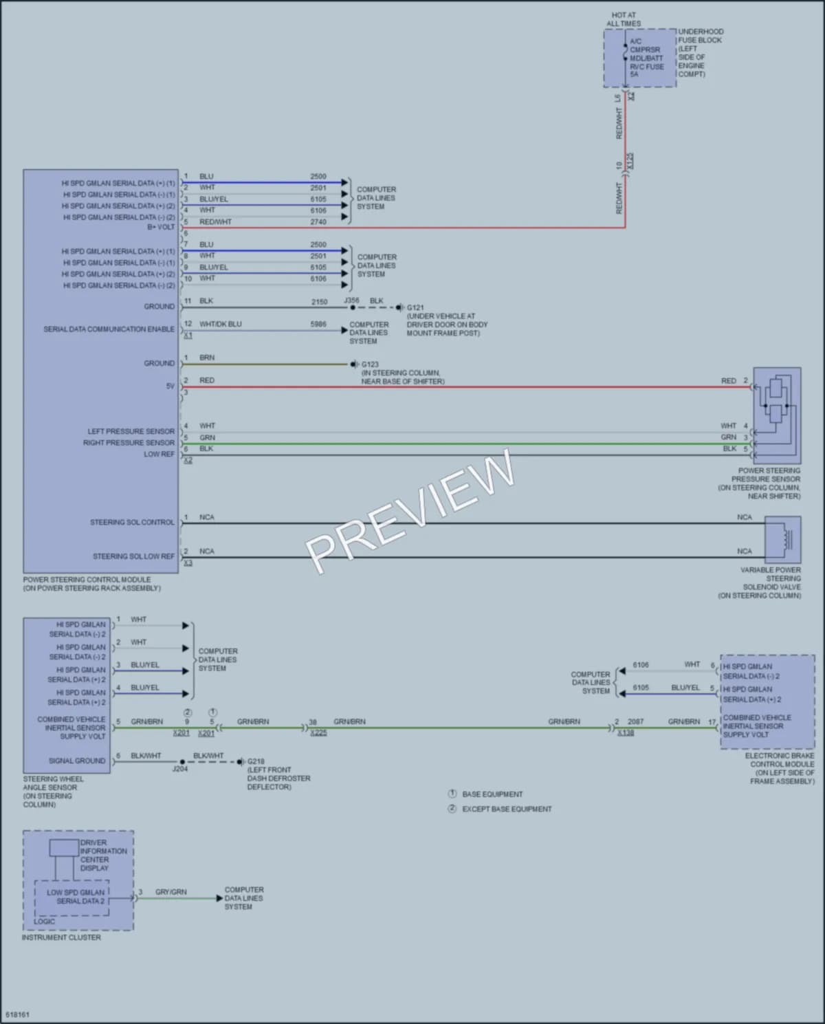 2018 GMC 3500HDSierra Electronic Power Steering wiring diagram preview