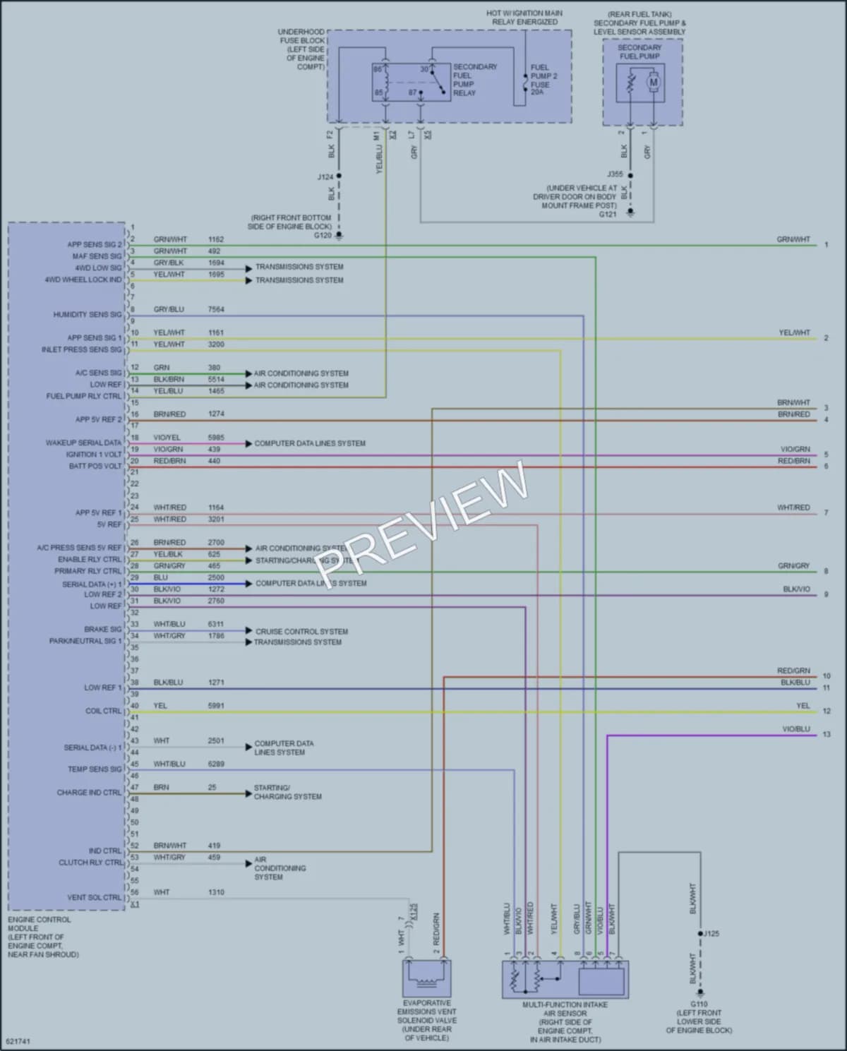 2018 GMC 3500HDSierra Engine Performance wiring diagram preview