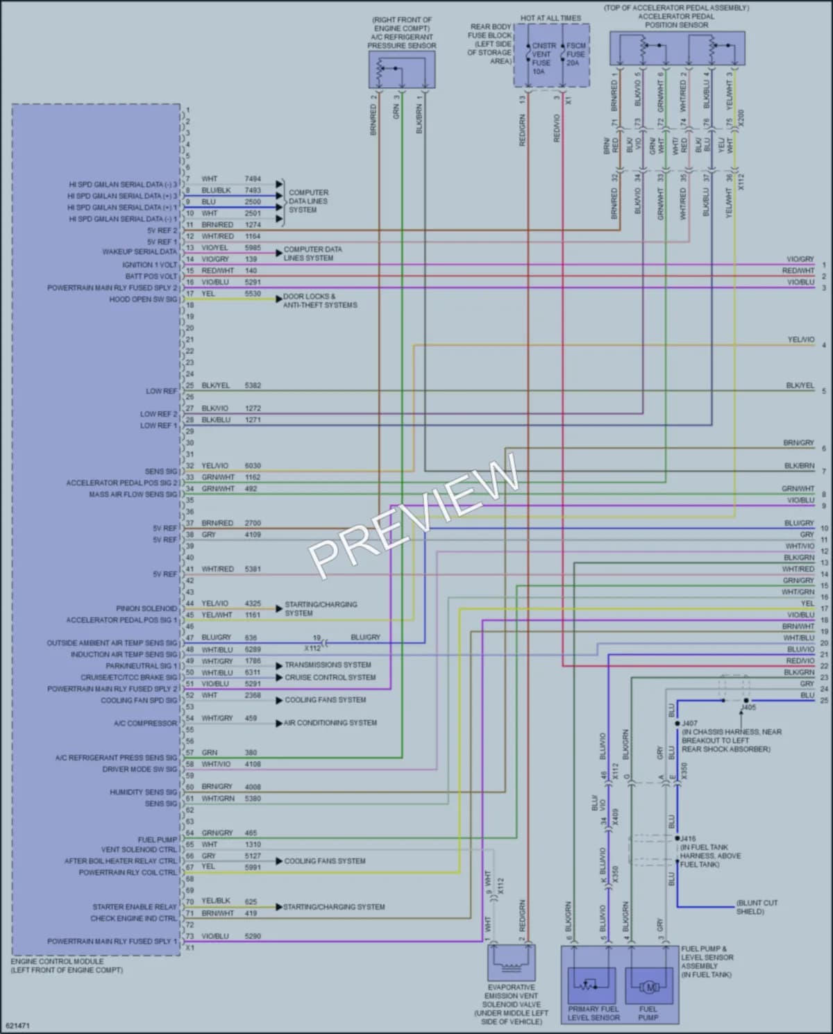 2018 GMC AcadiaDenali Engine Performance wiring diagram preview