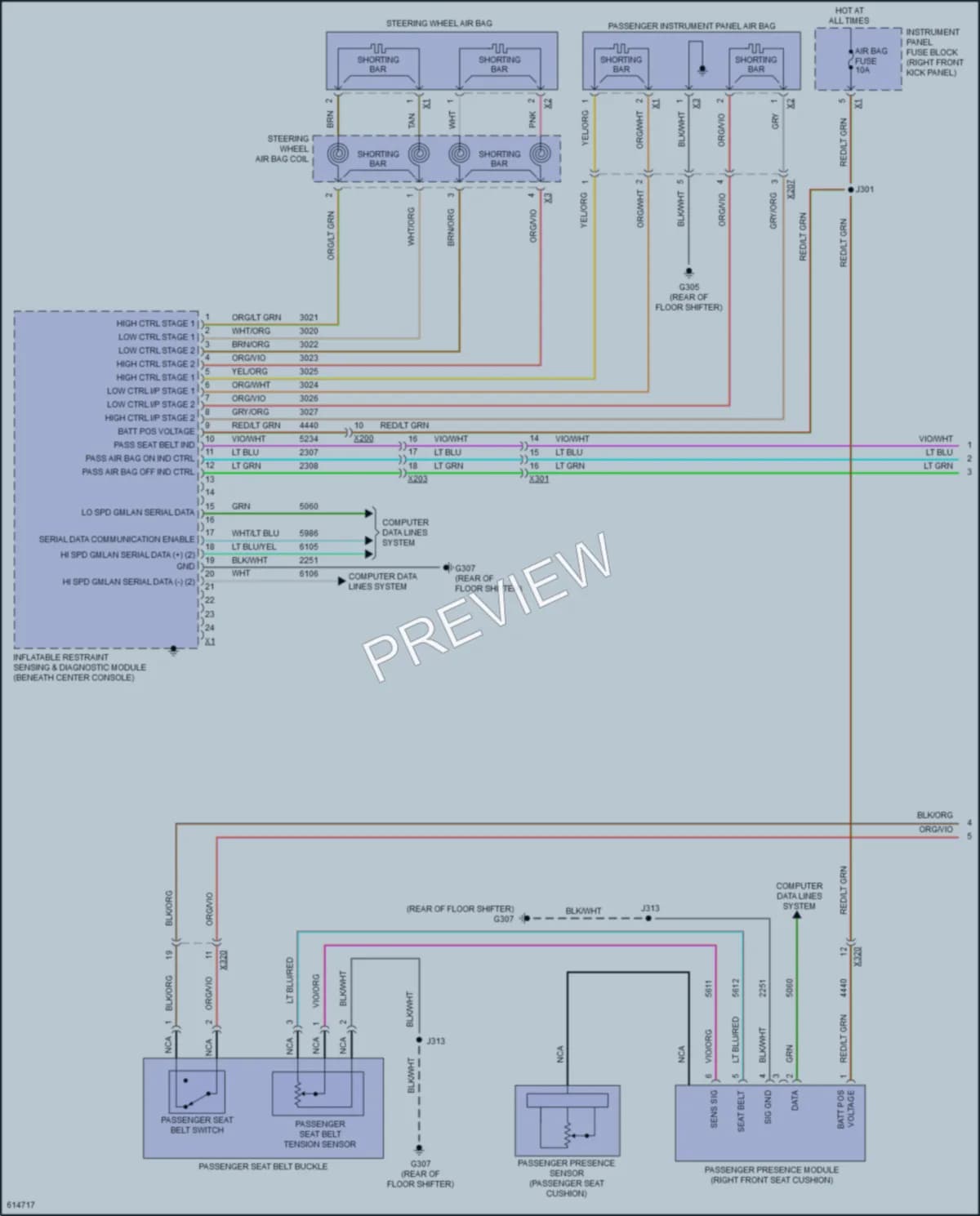 2018 GMC Canyon Supplemental Restraints wiring diagram preview