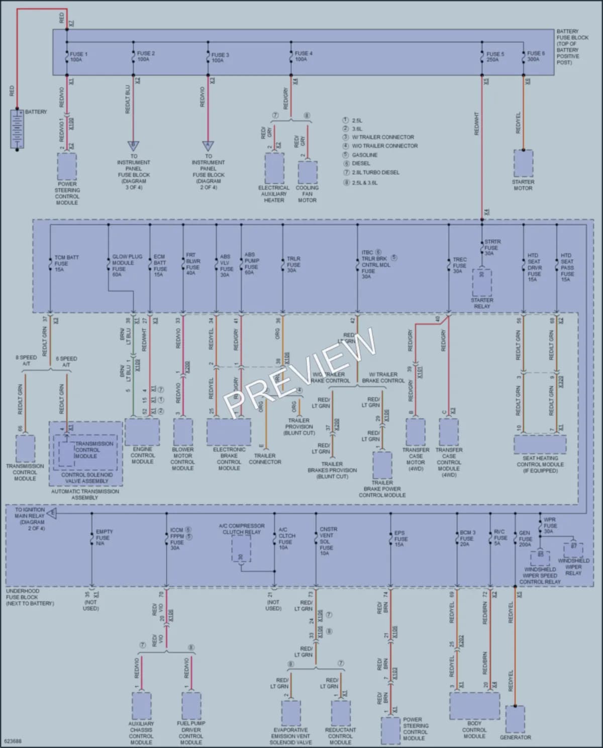 2018 GMC CanyonDenali Power Distribution wiring diagram preview