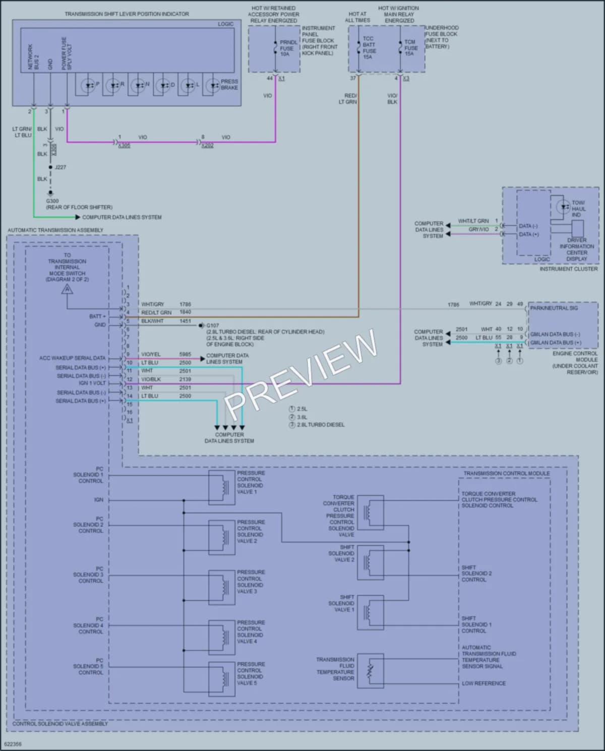 2018 GMC CanyonDenali Transmission wiring diagram preview