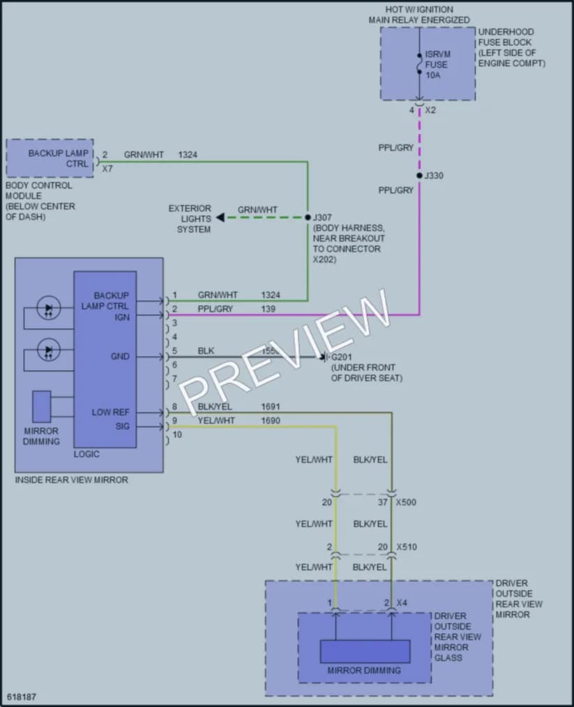 2018 GMC TerrainDenali Power Mirrors wiring diagram preview