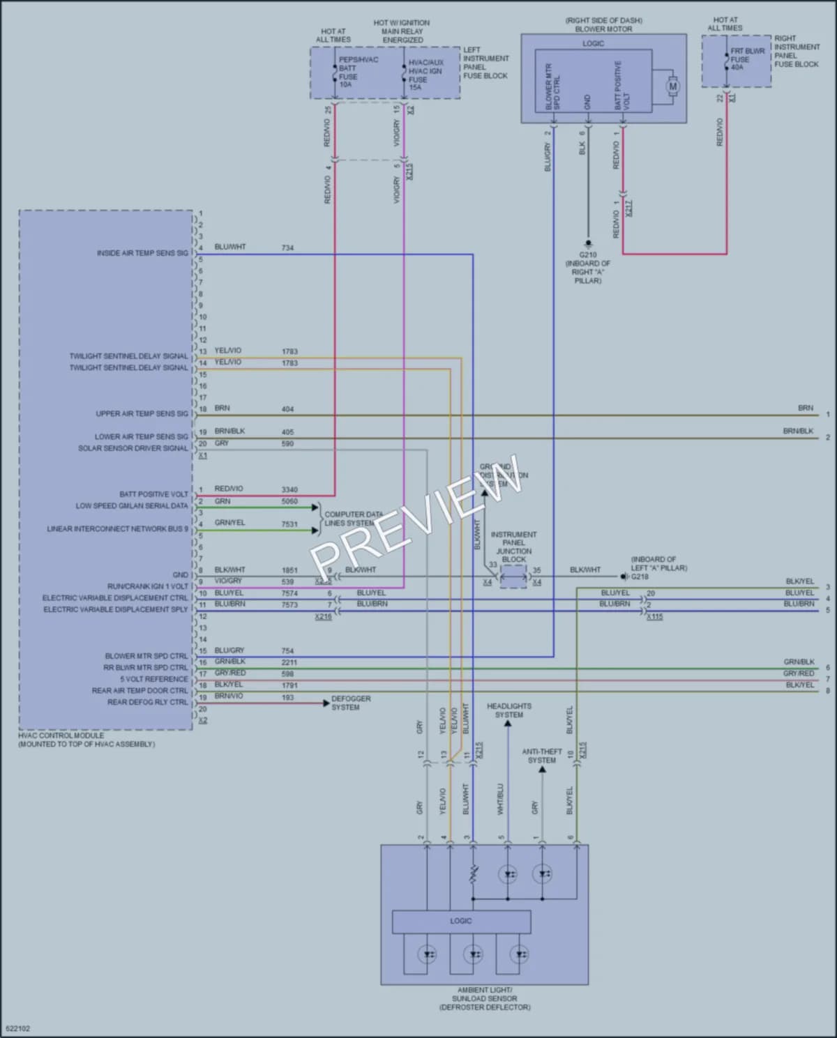 2018 GMC YukonDenali Air Conditioning wiring diagram preview
