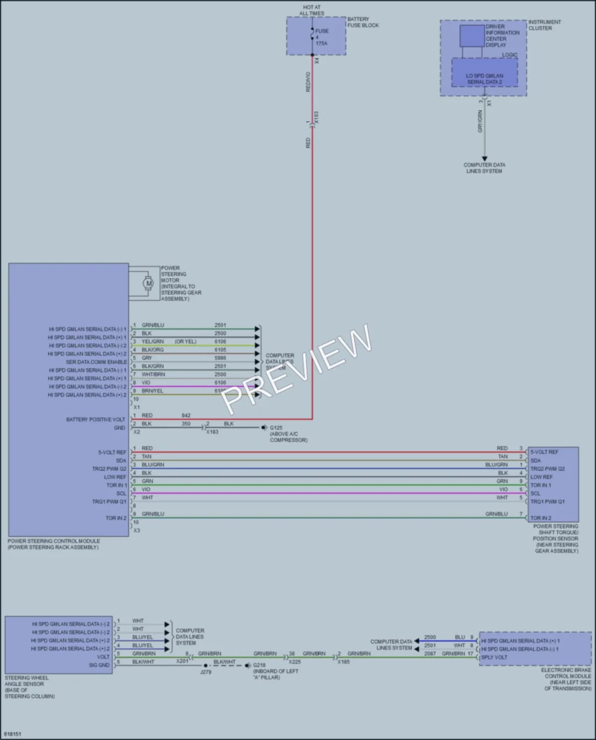 2018 GMC YukonXLDenali Electronic Power Steering wiring diagram preview