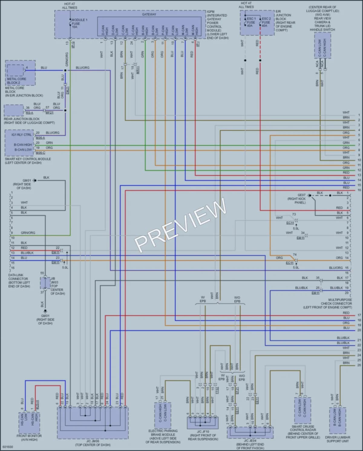 2018 Genesis G80 Computer Data Lines wiring diagram preview
