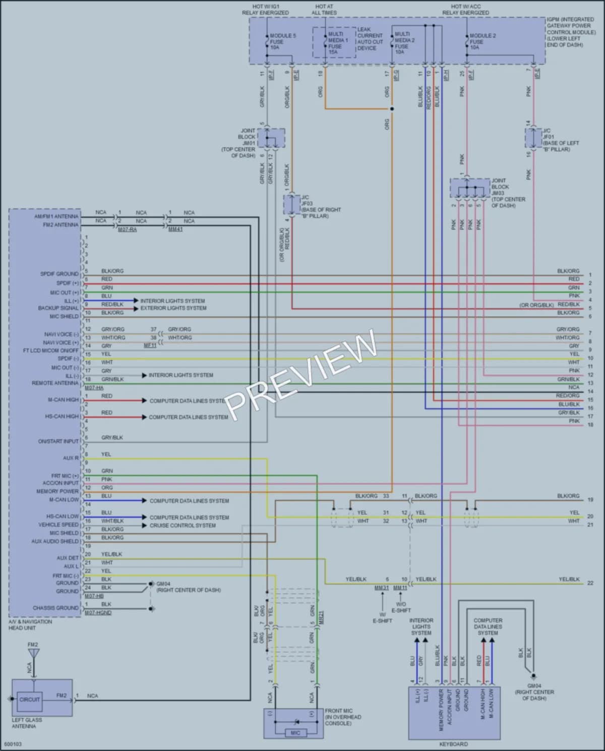 2018 Genesis G80 Radio wiring diagram preview