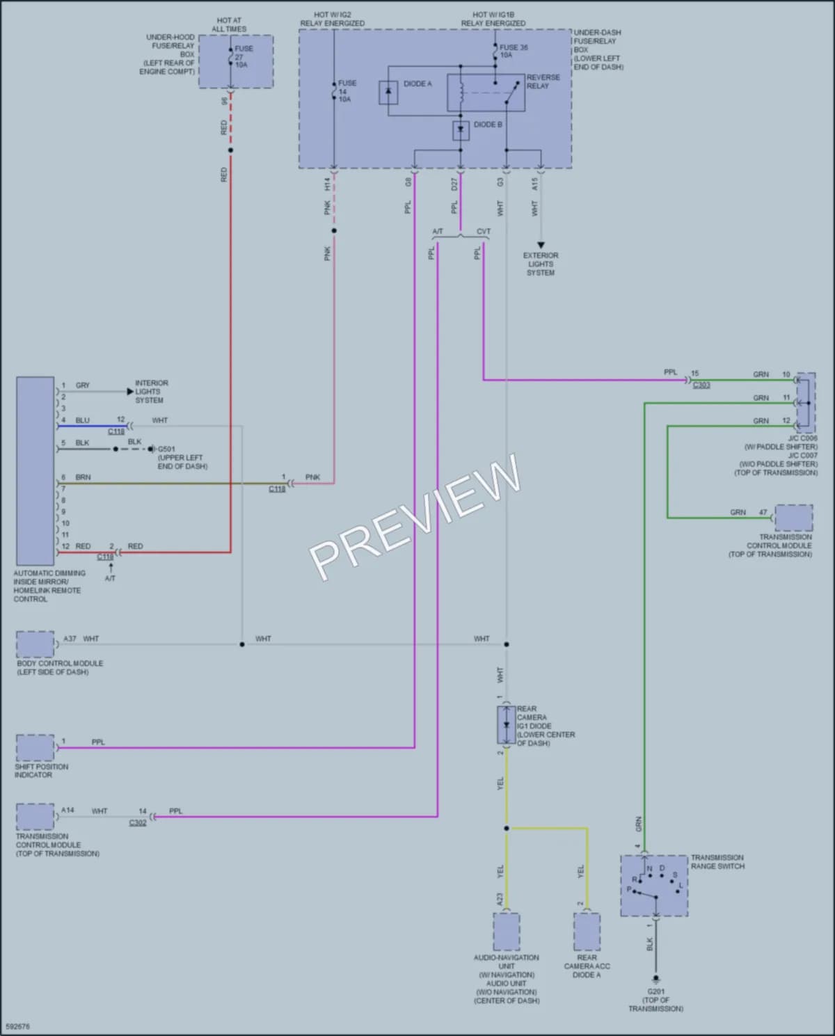 2018 Honda Accord Power Mirrors wiring diagram preview