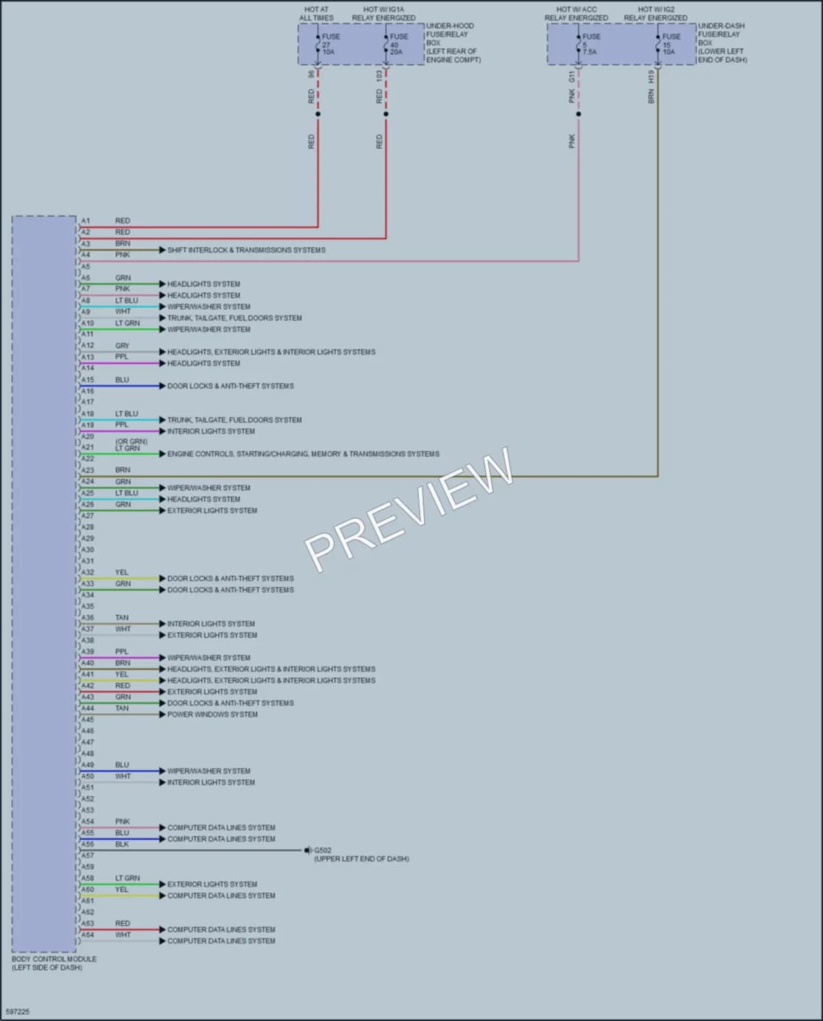 2018 Honda AccordHybrid Body Control Modules wiring diagram preview