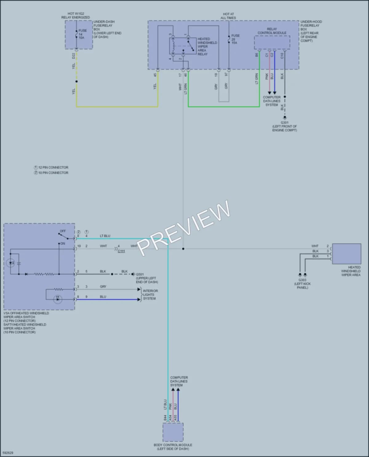 2018 Honda AccordHybrid Defoggers wiring diagram preview