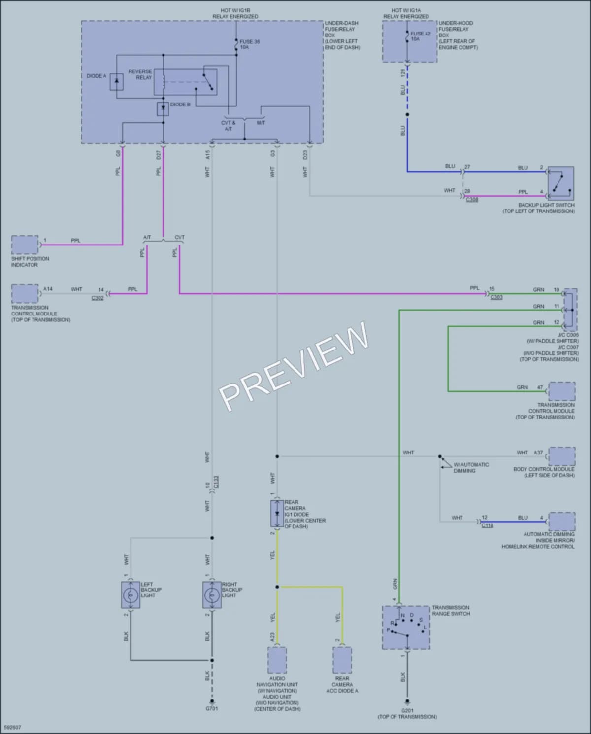 2018 Honda AccordHybrid Exterior Lights wiring diagram preview