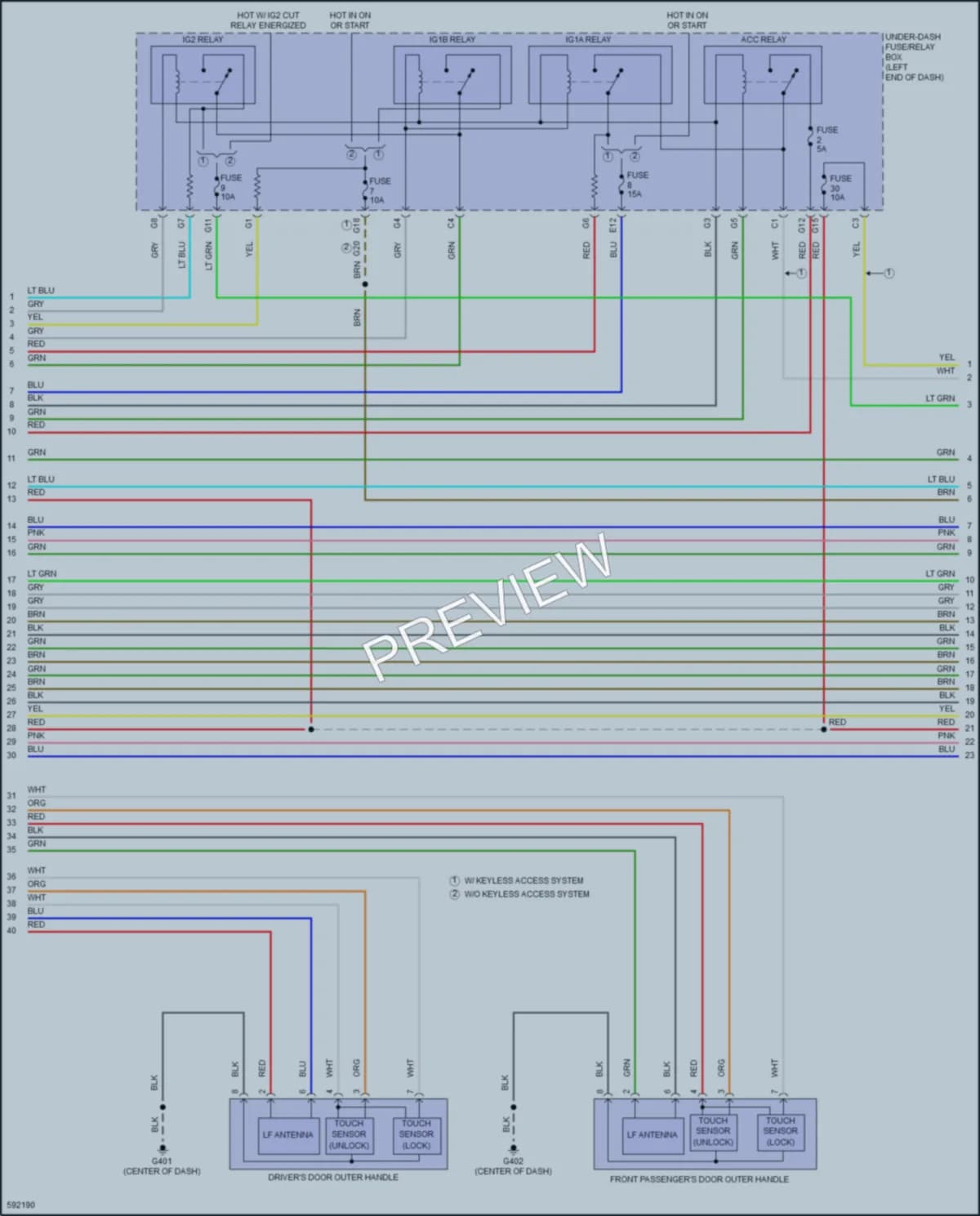 2018 Honda CRV Anti Theft wiring diagram preview