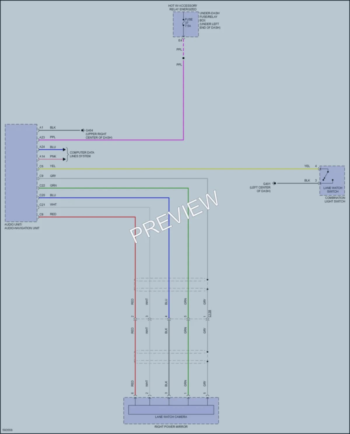 2018 Honda Fit Navigation wiring diagram preview