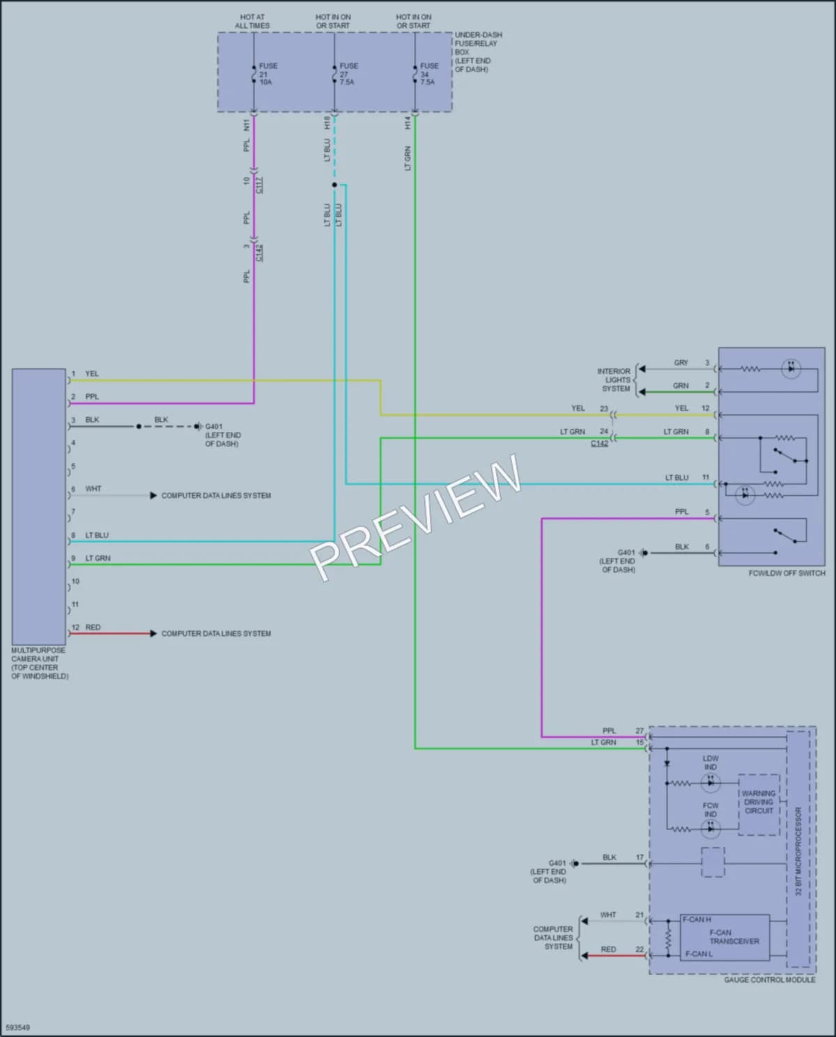 2018 Honda HRV Navigation wiring diagram preview