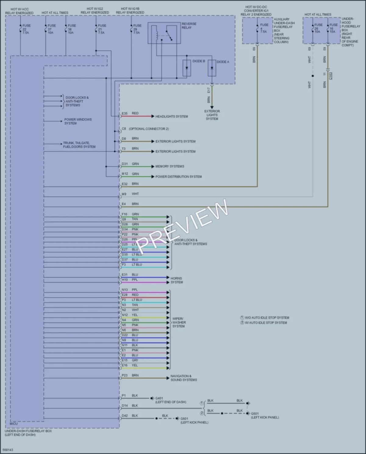 2018 Honda Pilot Body Control Modules wiring diagram preview