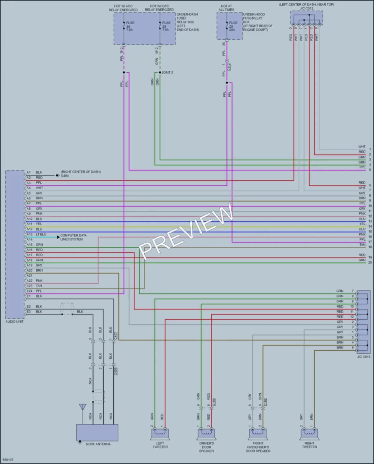 2018 Honda Ridgeline Radio wiring diagram preview