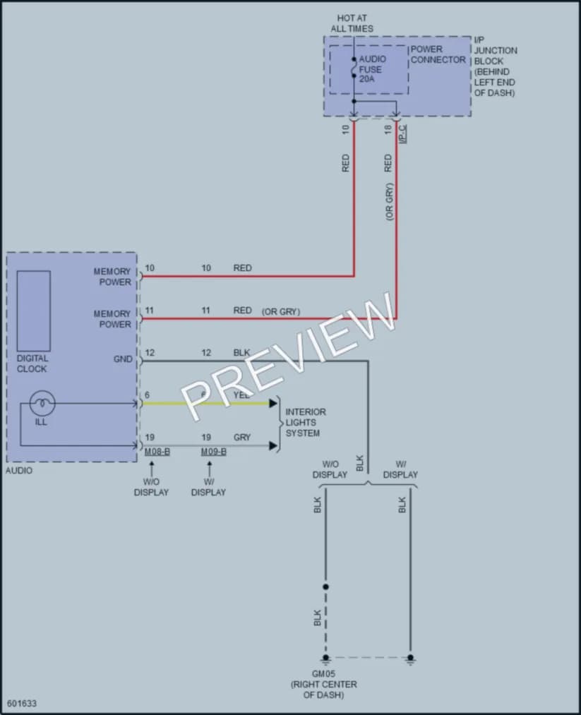 2018 Hyundai Accent Instrument Cluster wiring diagram preview