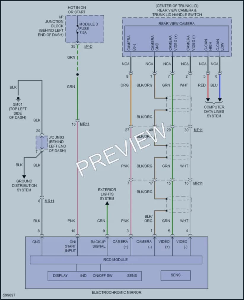 2018 Hyundai Accent Power Mirrors wiring diagram preview