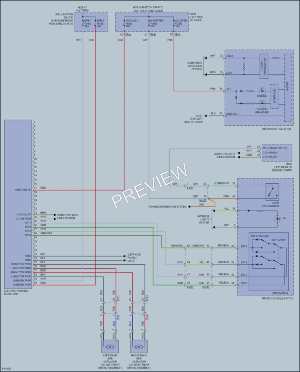 2018 Hyundai IoniqPlugIn Shift Interlock wiring diagram preview