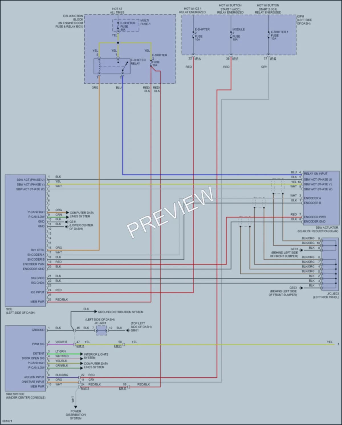 2018 Hyundai IoniqPlugIn Transmission wiring diagram preview
