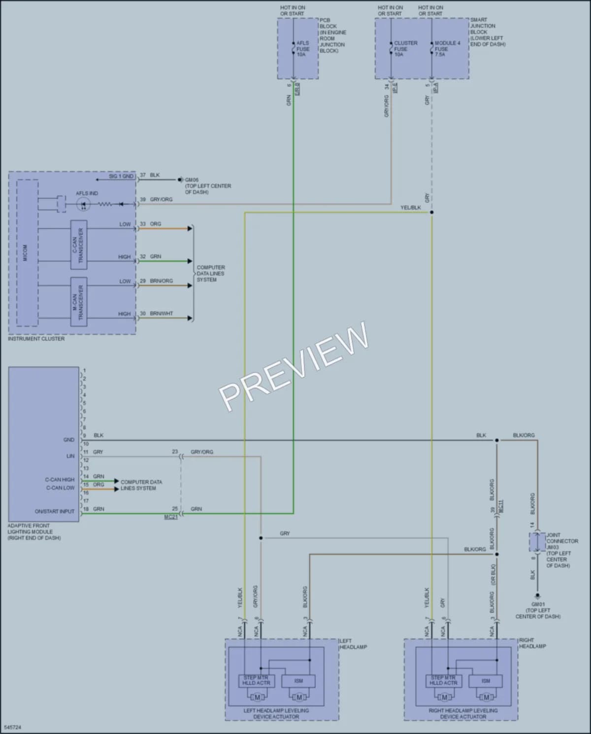 2018 Hyundai Tucson Headlights wiring diagram preview