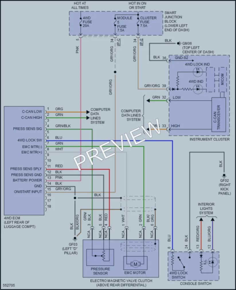 2018 Hyundai Tucson Transmission wiring diagram preview