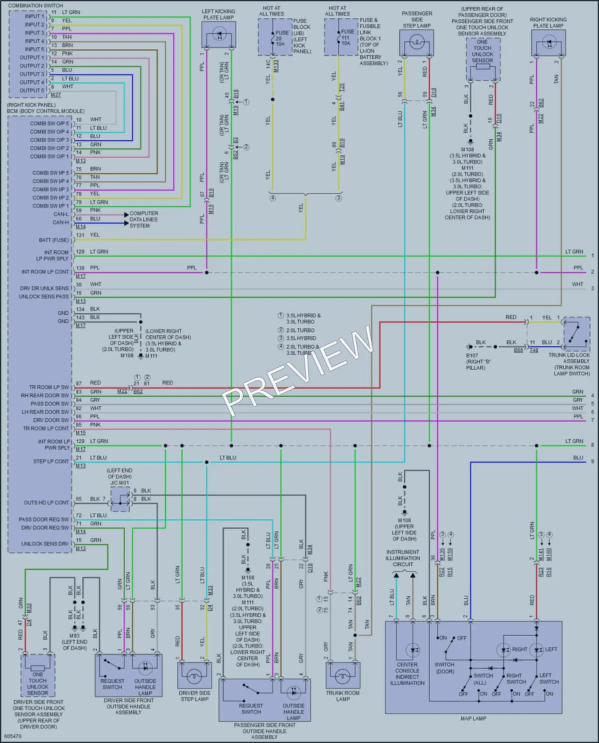2018 Infiniti Q50 Interior Lights wiring diagram preview