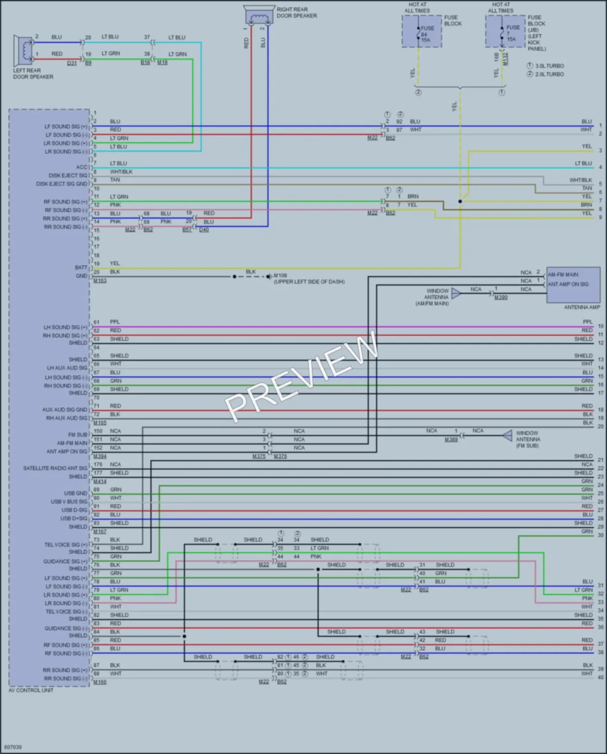 2018 Infiniti Q50Hybrid Radio wiring diagram preview