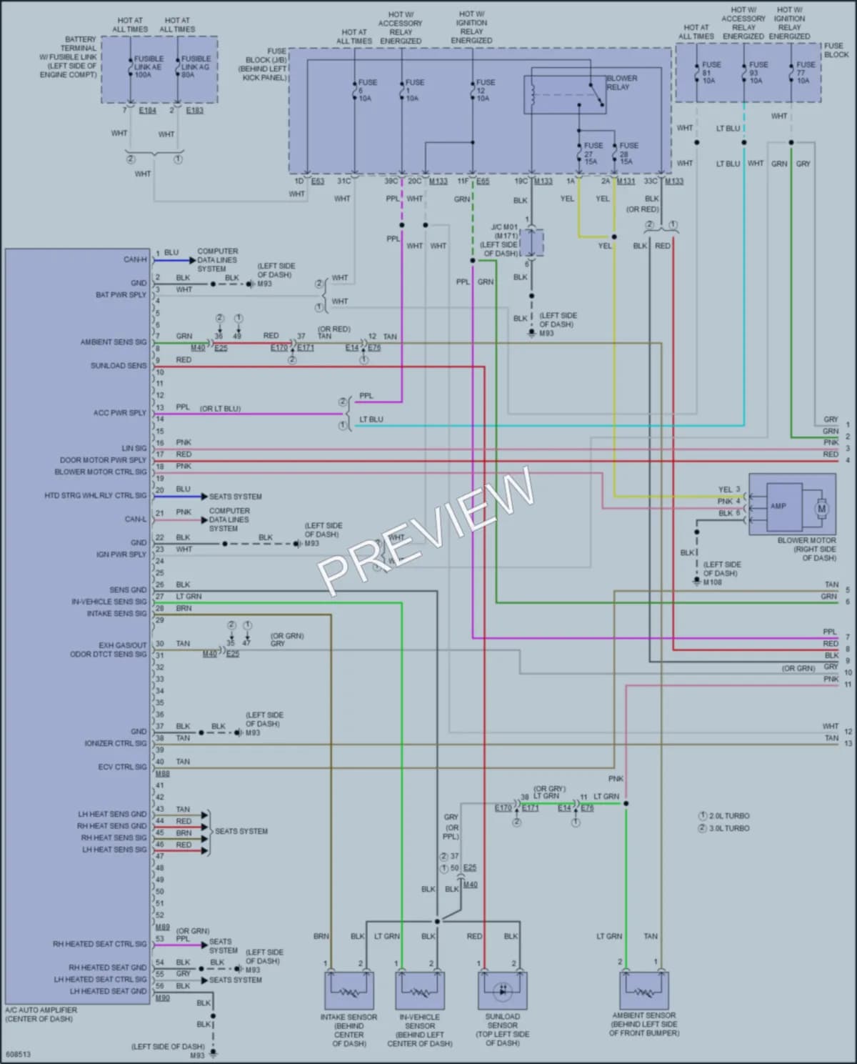 2018 Infiniti Q60 Air Conditioning wiring diagram preview