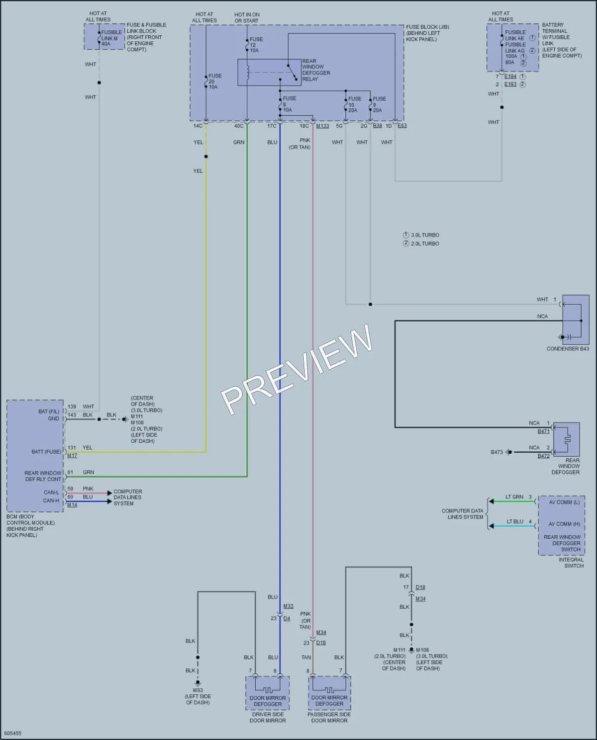 2018 Infiniti Q60 Defoggers wiring diagram preview