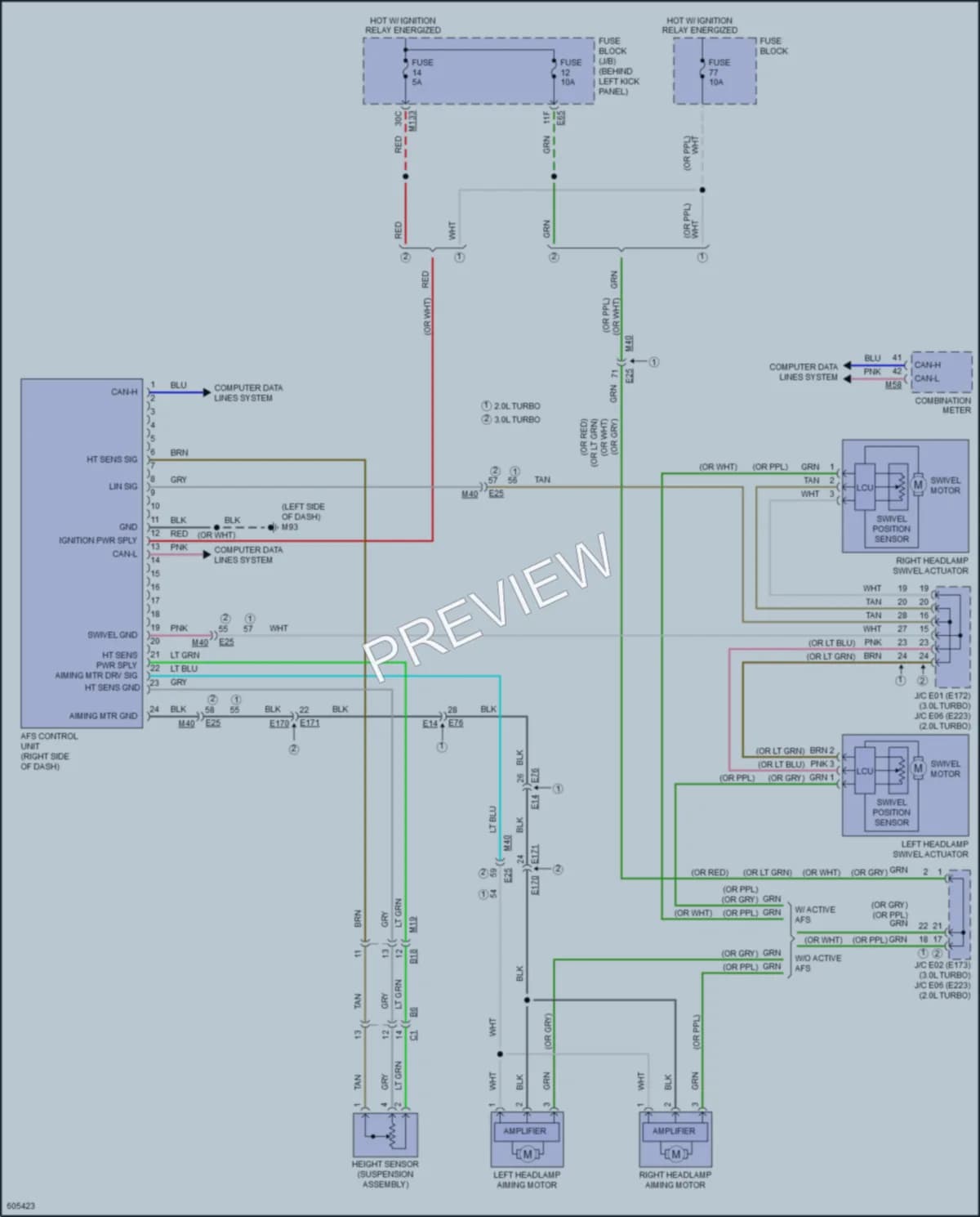 2018 Infiniti Q60 Headlights wiring diagram preview