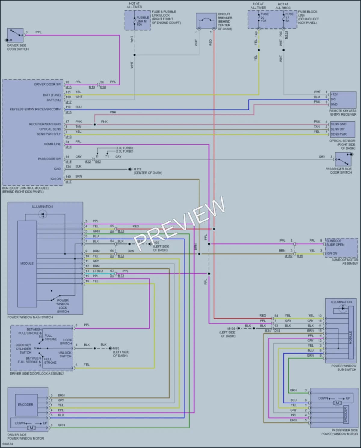 2018 Infiniti Q60 Power Windows wiring diagram preview