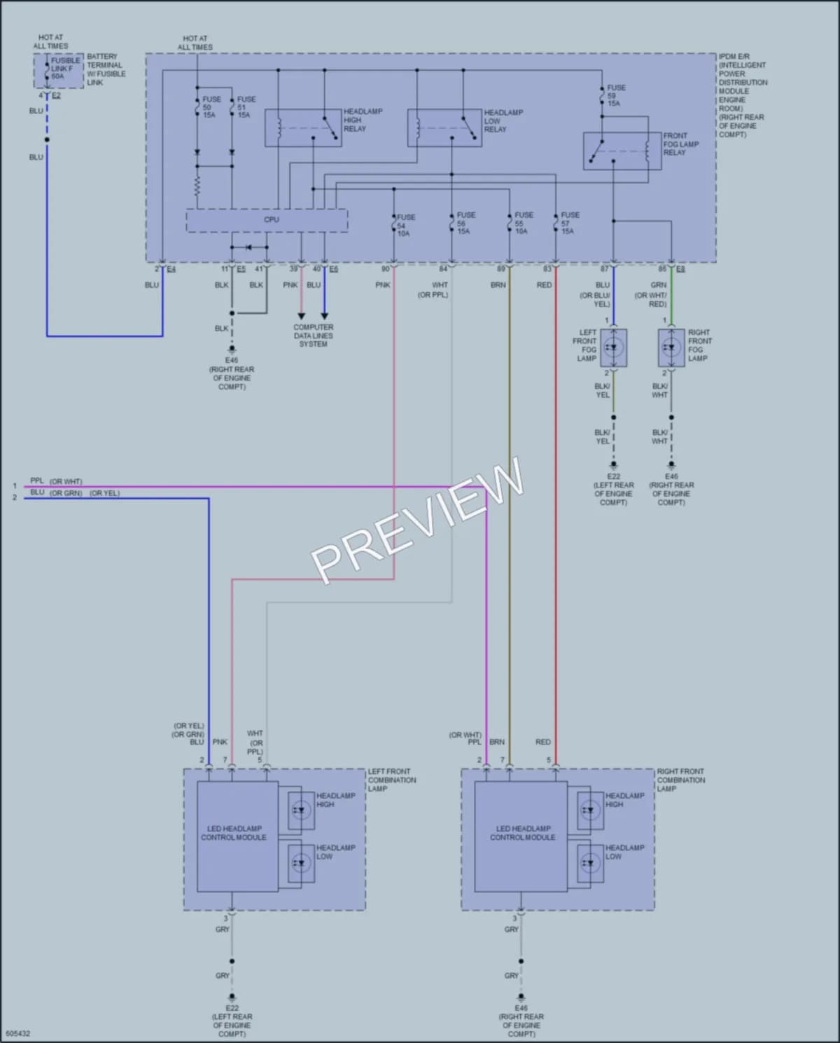 2018 Infiniti Q70 Headlights wiring diagram preview