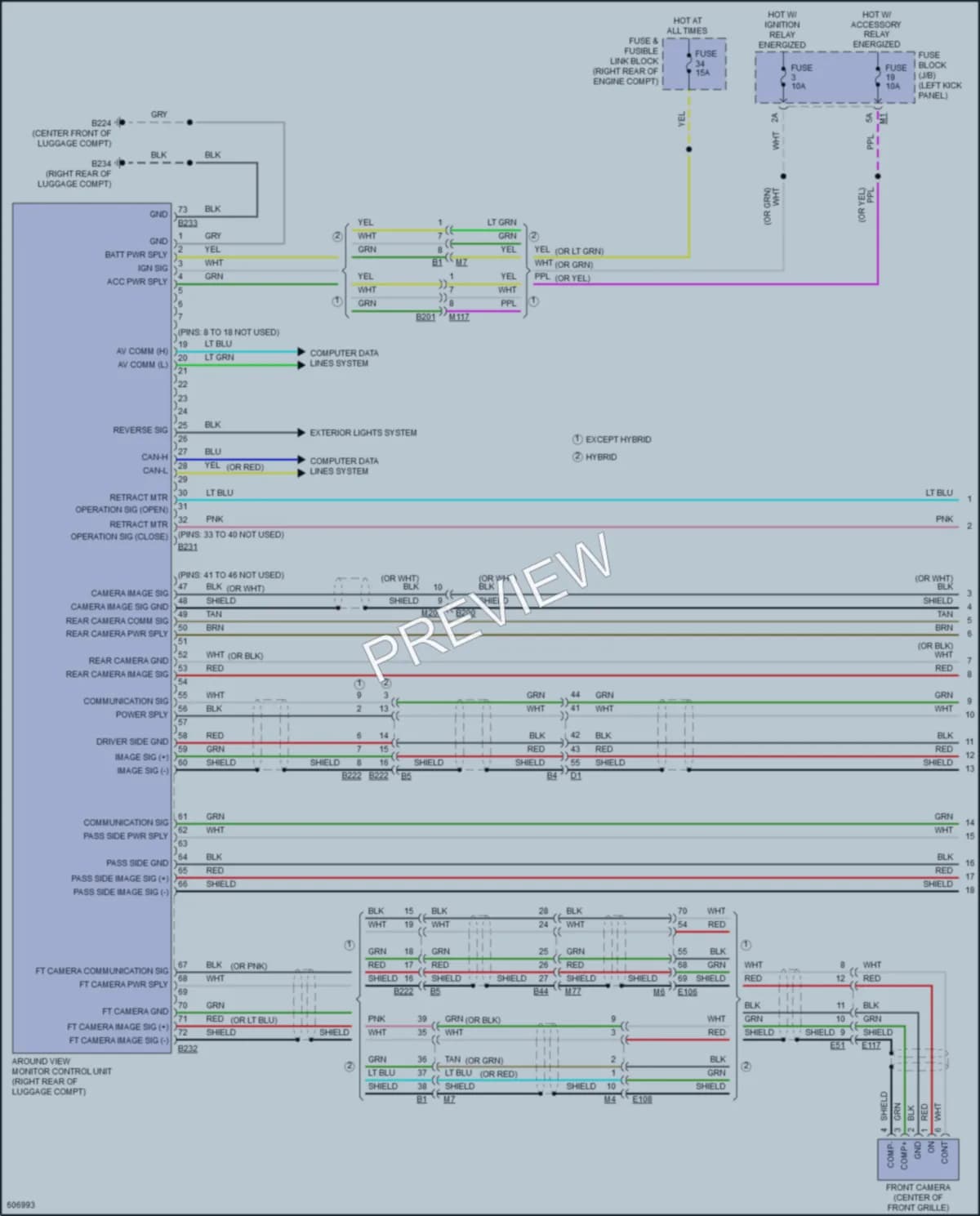 2018 Infiniti Q70Hybrid Navigation wiring diagram preview