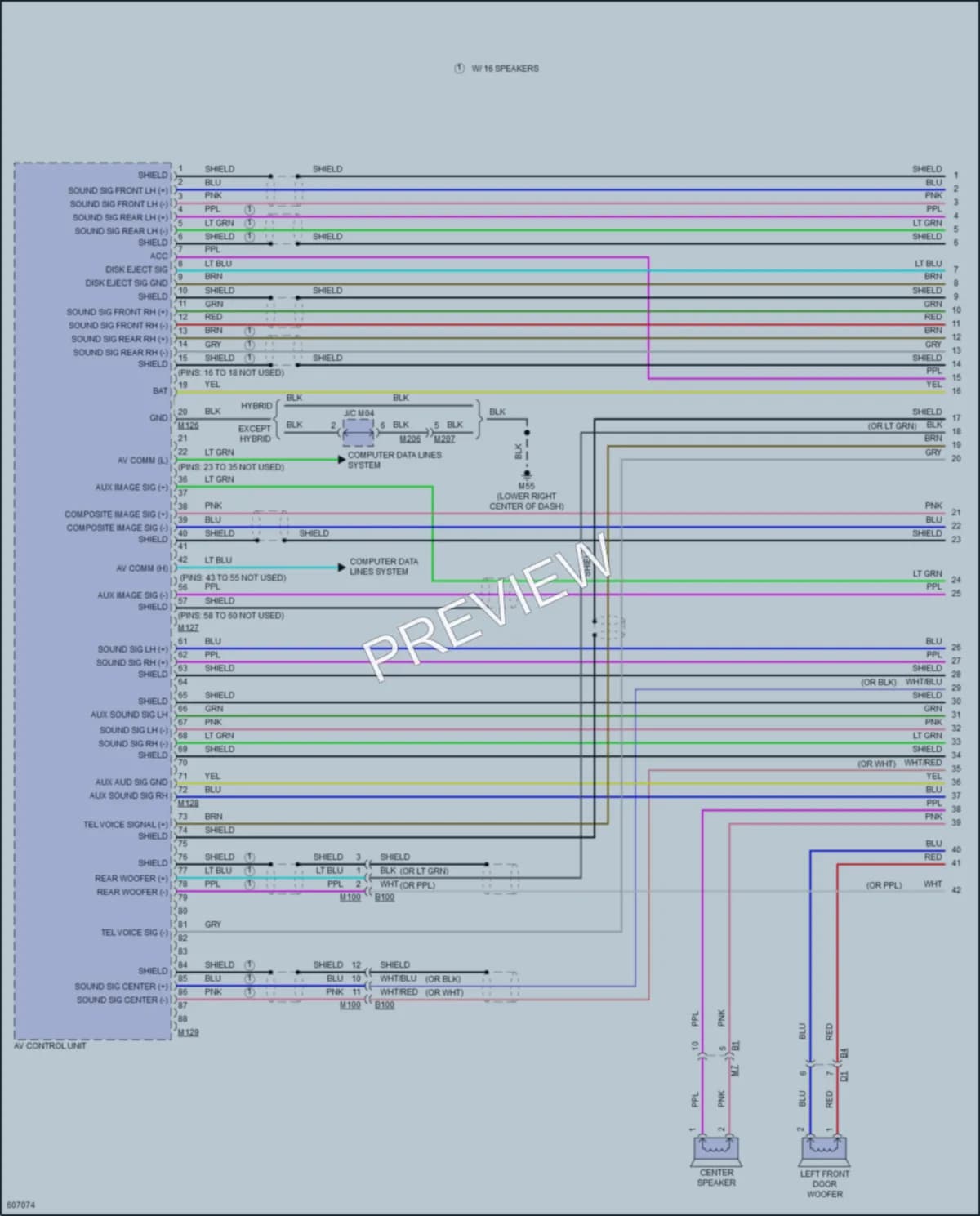 2018 Infiniti Q70Hybrid Radio wiring diagram preview