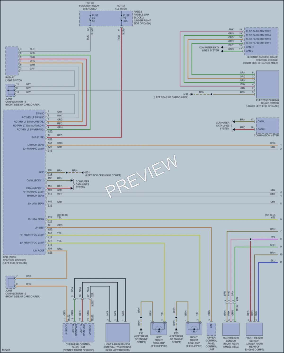 2018 Infiniti QX30 Headlights wiring diagram preview