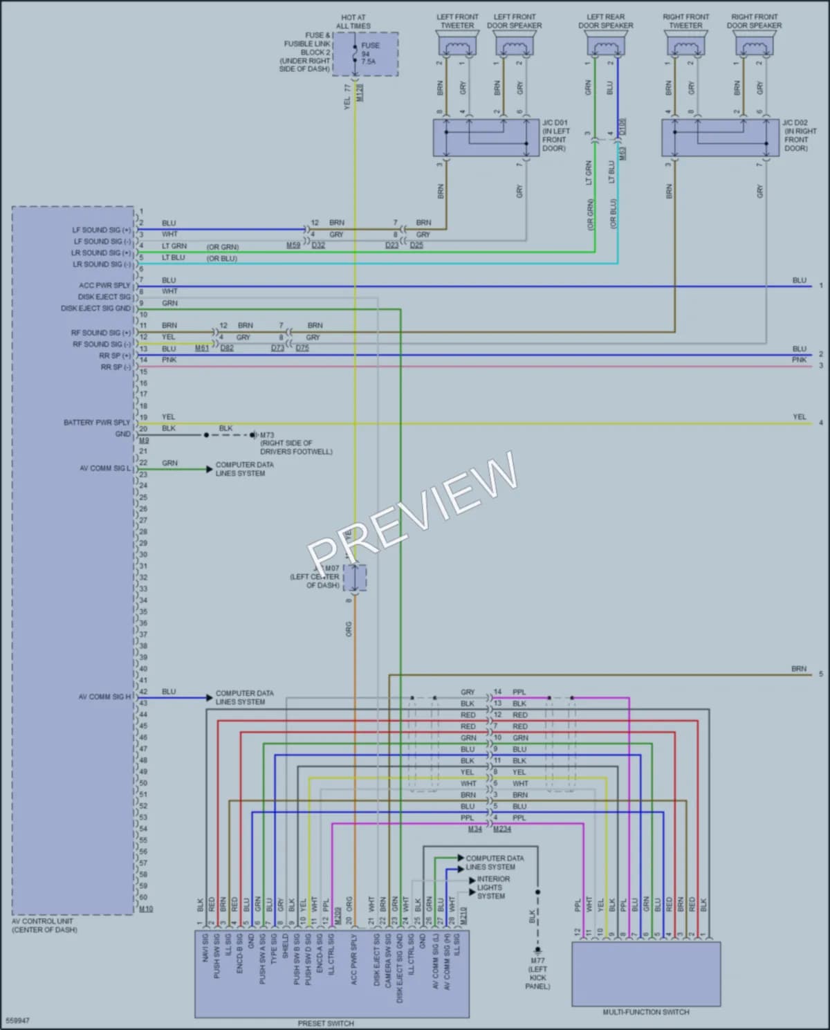 2018 Infiniti QX30 Radio wiring diagram preview