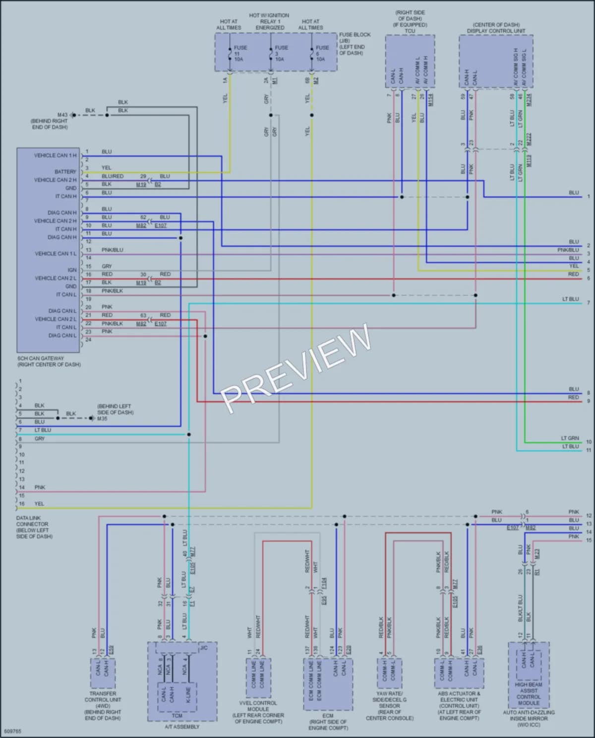 2018 Infiniti QX80 Computer Data Lines wiring diagram preview