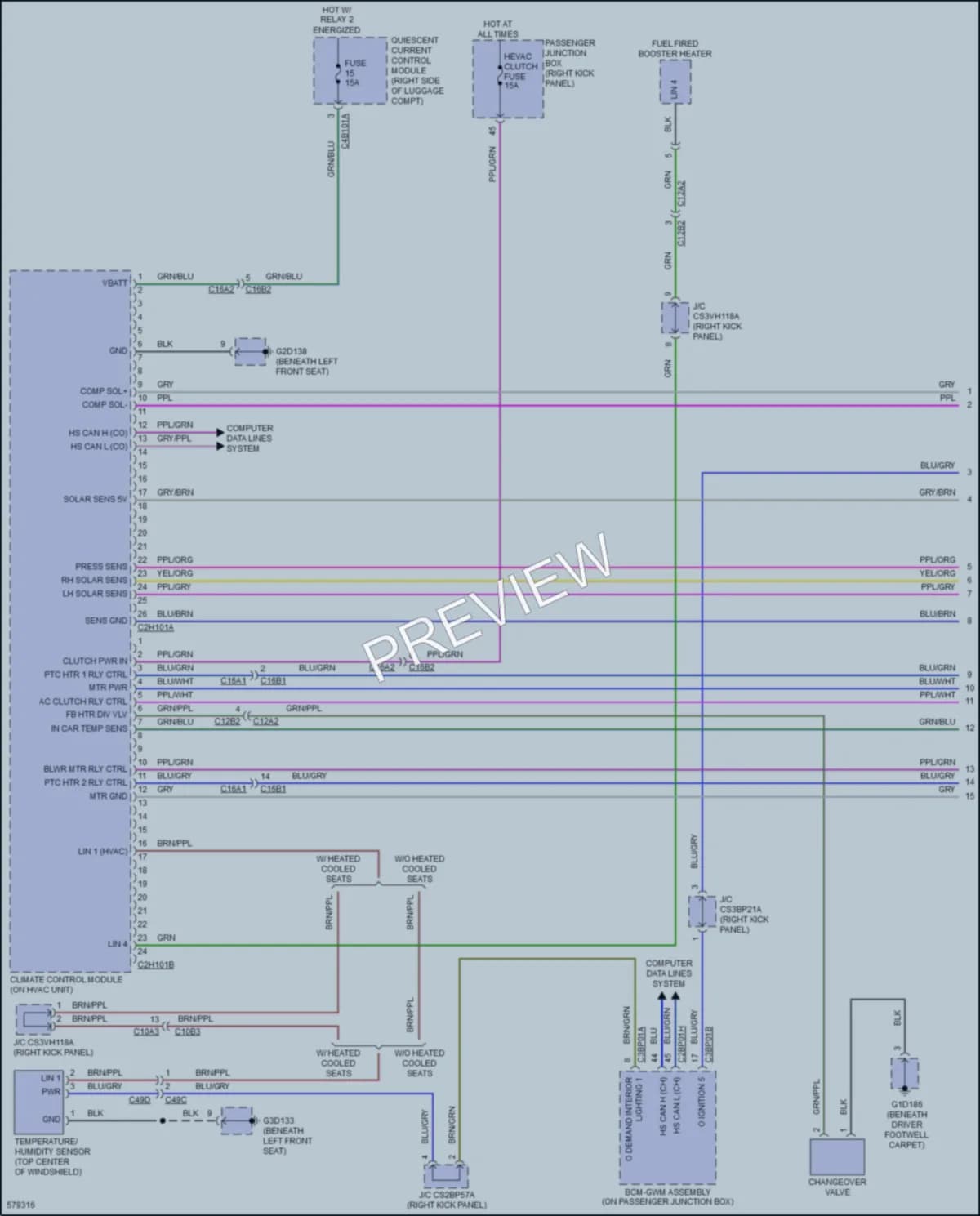 2018 Jaguar XE Air Conditioning Wiring Diagrams protected preview
