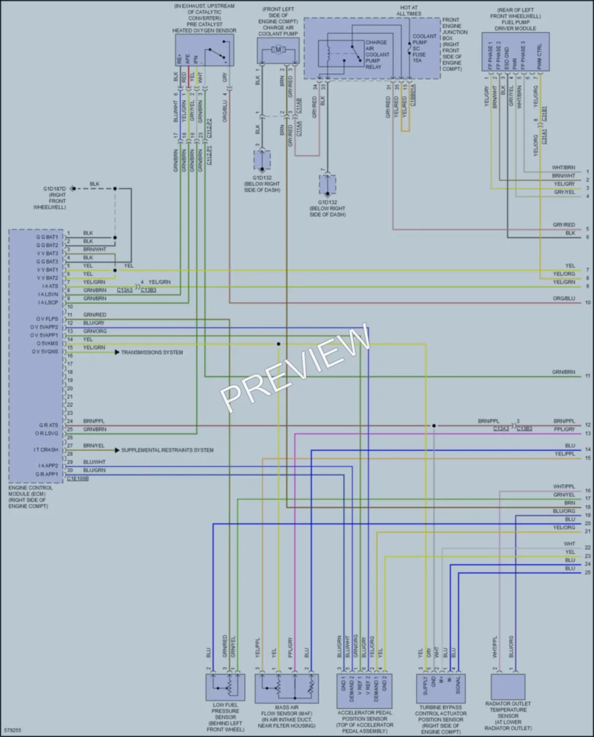 2018 Jaguar XE Engine Performance wiring diagram preview