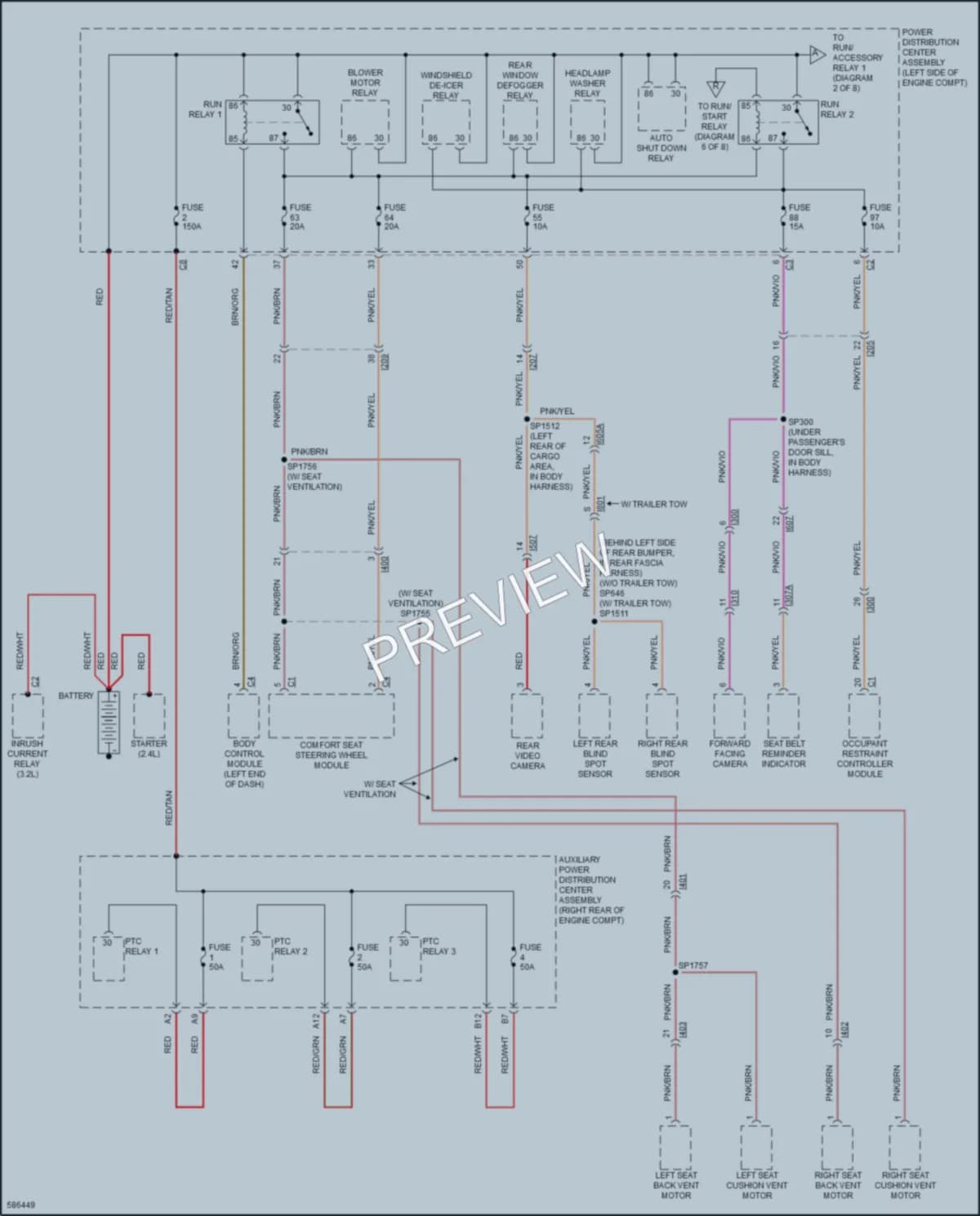 2018 Jeep Cherokee Power Distribution wiring diagram preview