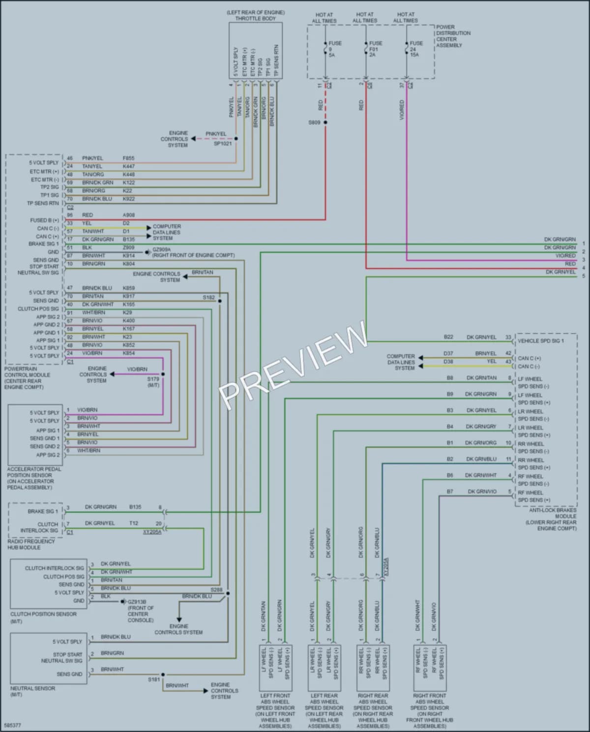 2018 Jeep Compass Cruise Control wiring diagram preview