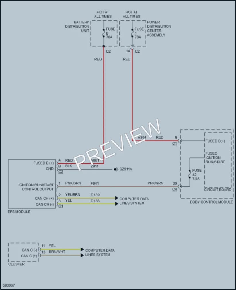 2018 Jeep Compass Electronic Power Steering wiring diagram preview