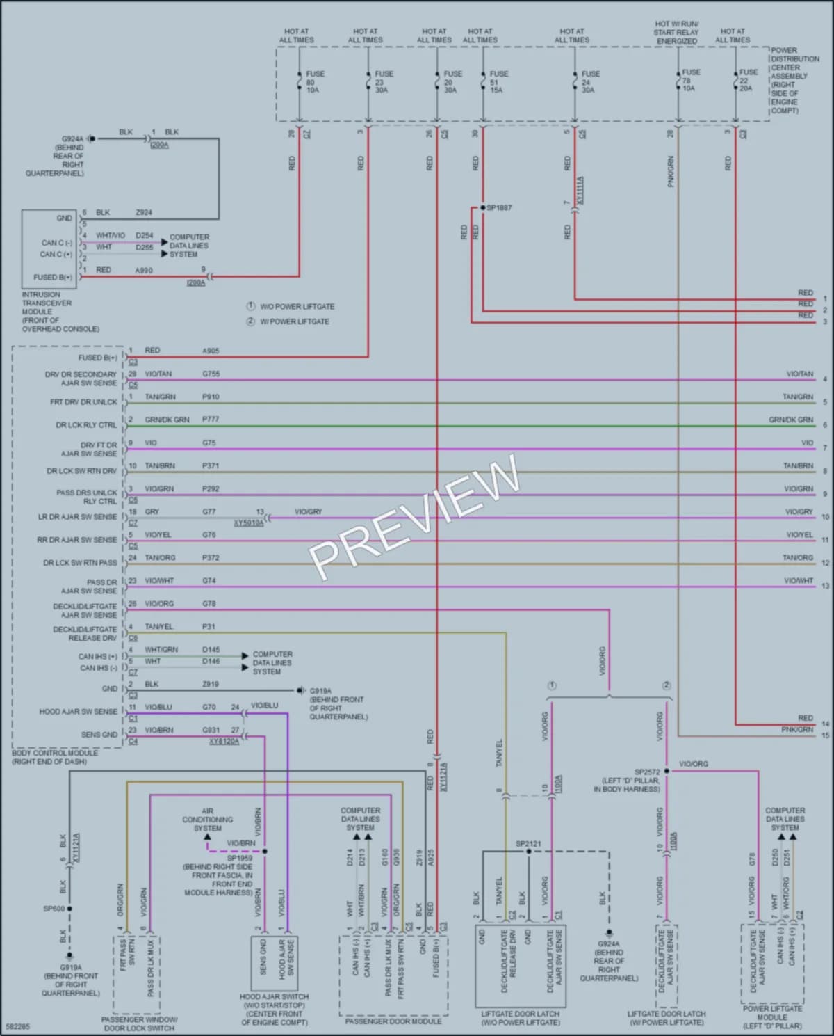 2018 Jeep GrandCherokee Anti Theft wiring diagram preview