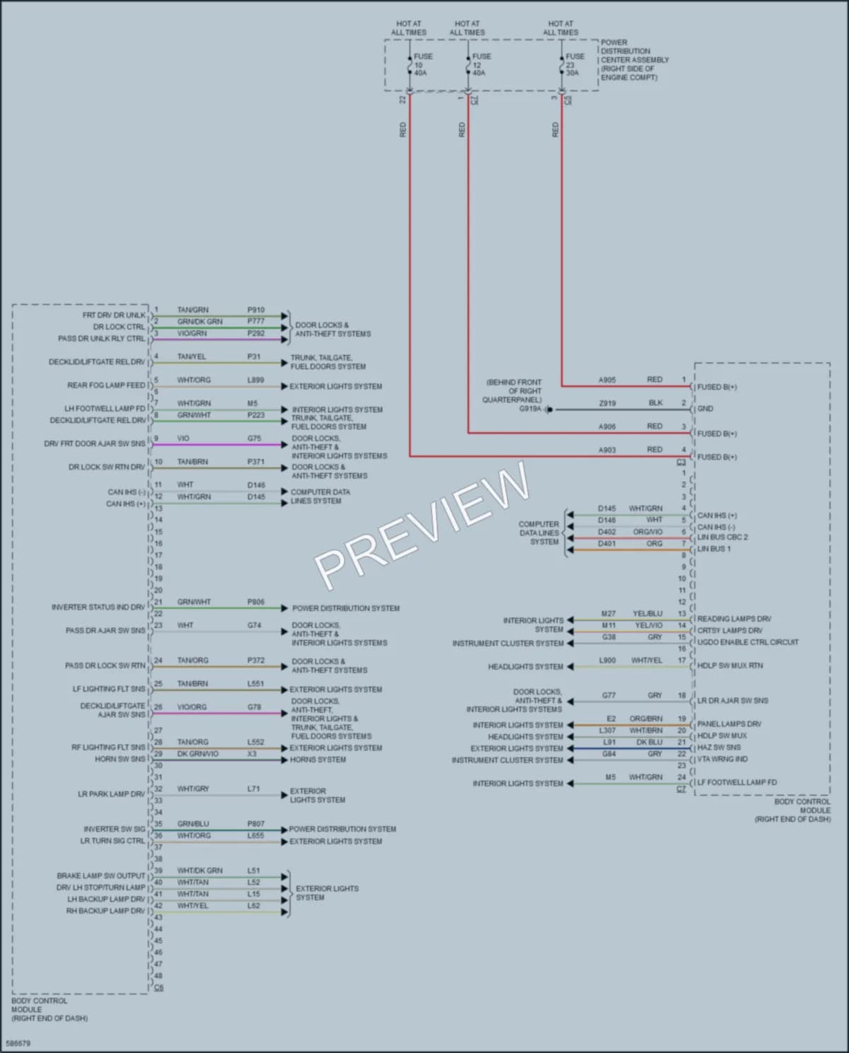 2018 Jeep GrandCherokee Body Control Modules wiring diagram preview