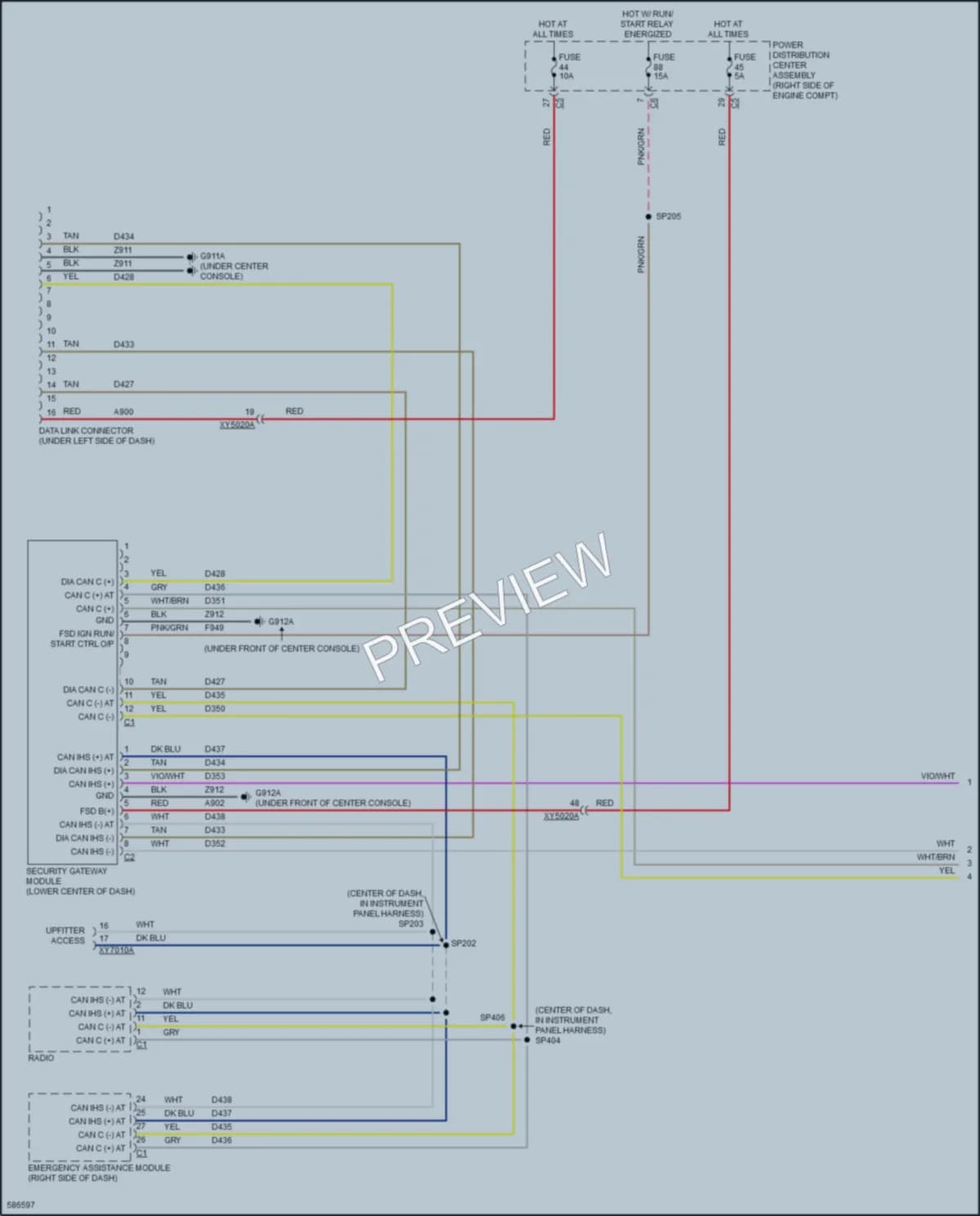 2018 Jeep GrandCherokee Computer Data Lines wiring diagram preview