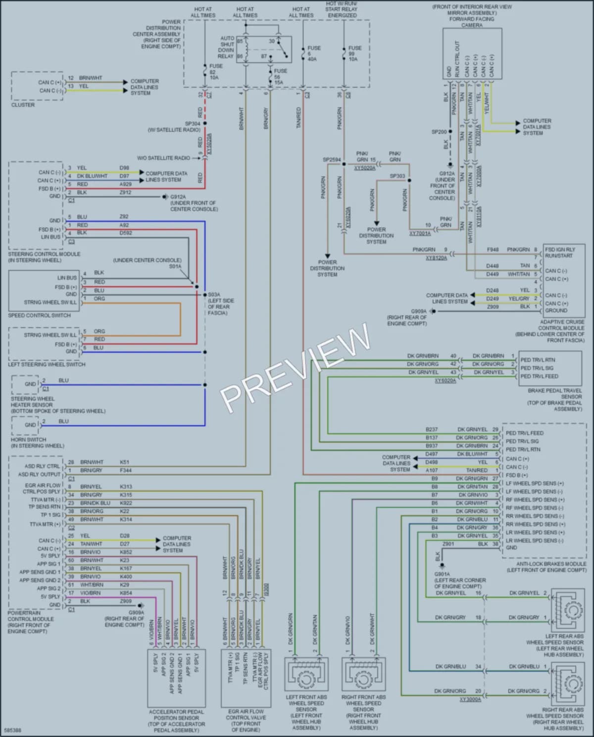 2018 Jeep GrandCherokee Cruise Control wiring diagram preview
