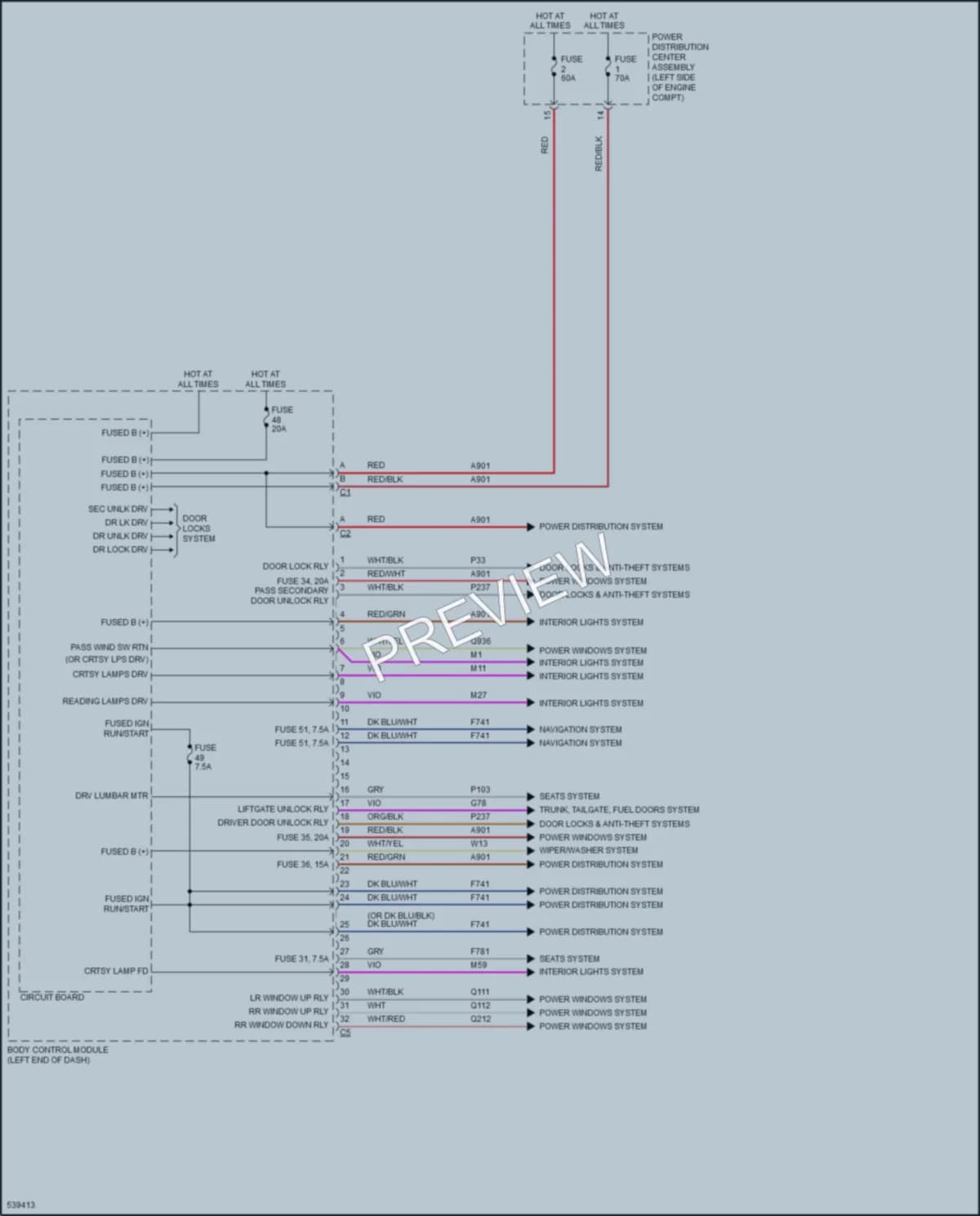 2018 Jeep Renegade Body Control Modules wiring diagram preview