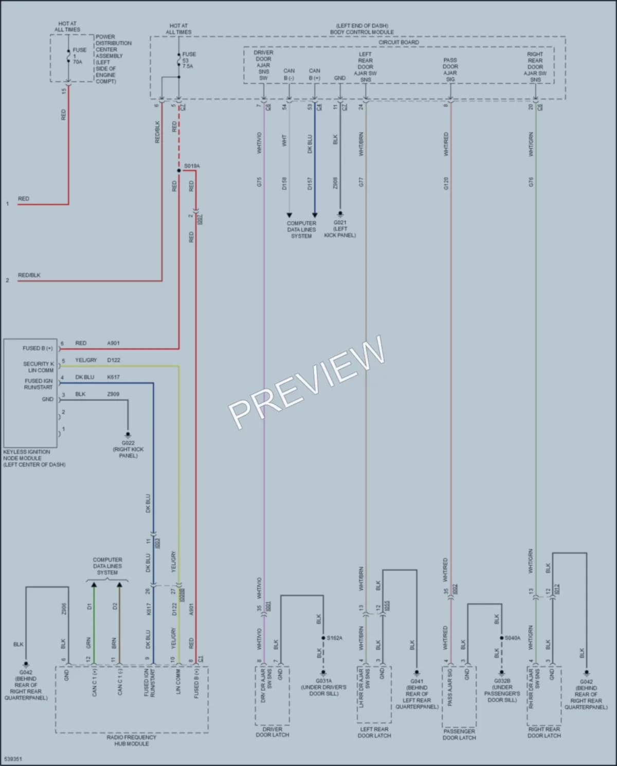 2018 Jeep Renegade Warning Systems wiring diagram preview