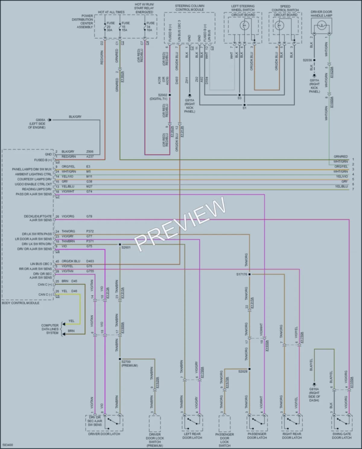 2018 Jeep Wrangler Interior Lights wiring diagram preview